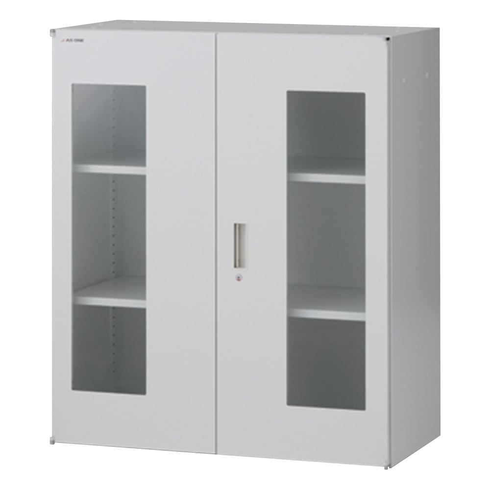 1-3362-02 セレクトラボ ガラス両開き扉 750×450×1050mm LOG-7 【AXEL