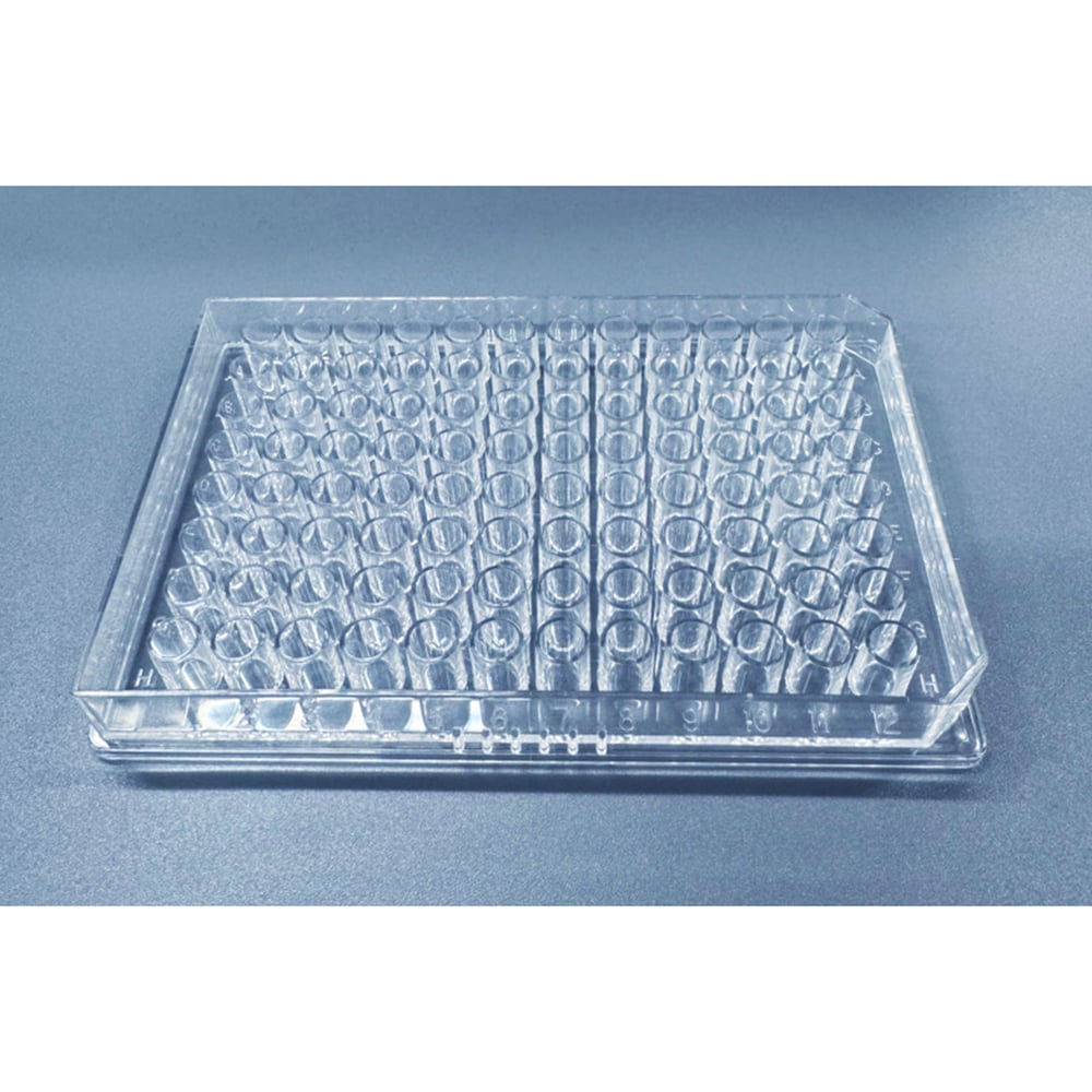 1-6776-06 マイクロプレート（96ウェルプレート） 平底・滅菌済 1箱