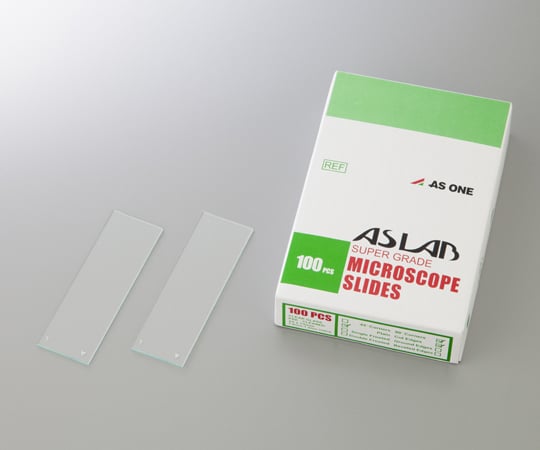 1-9646-11 アズラボ スライドガラス（ソーダ） 100枚入 10127101P 縁