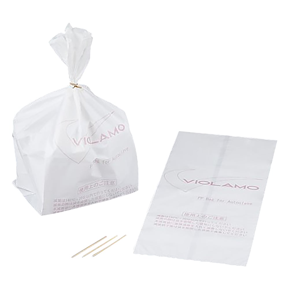 2-4129-01 ビオラモオートクレーブバッグ（ガゼットタイプ） 500×150mm