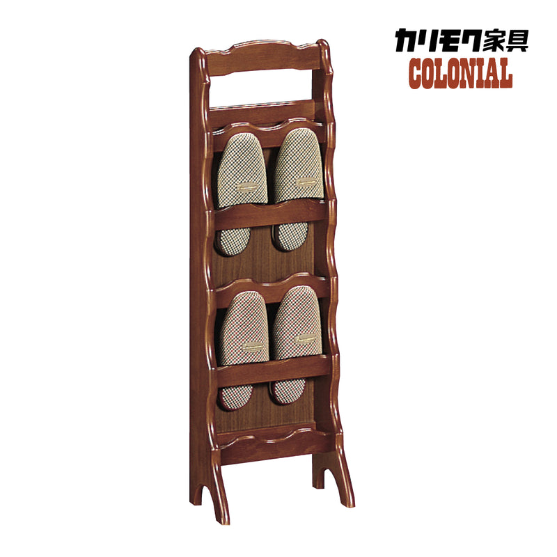 コロニアル カリモク スリッパラック AC3083NK 省スペース スリム 薄型