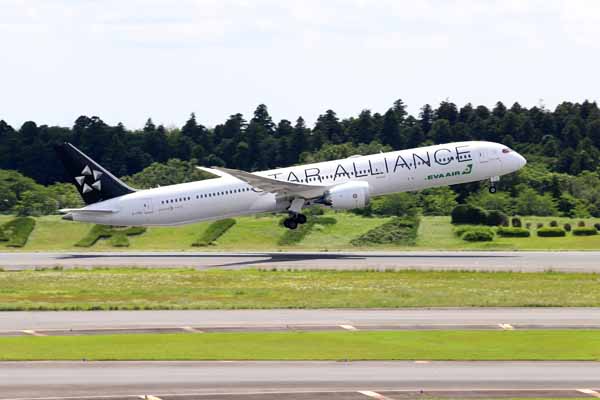 エバー航空 特別塗装 B787-10 B-17812 スターアライアンス 成田空港