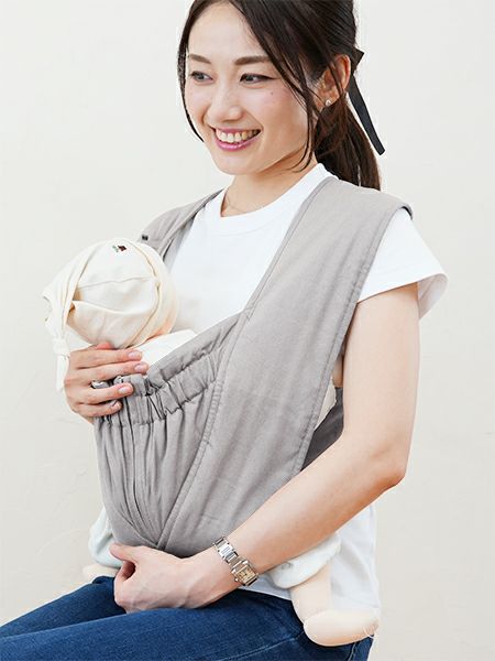 エアリコ抱っこ紐「プレミアム」シルバーグレー レビュー | AIRRICOBABY