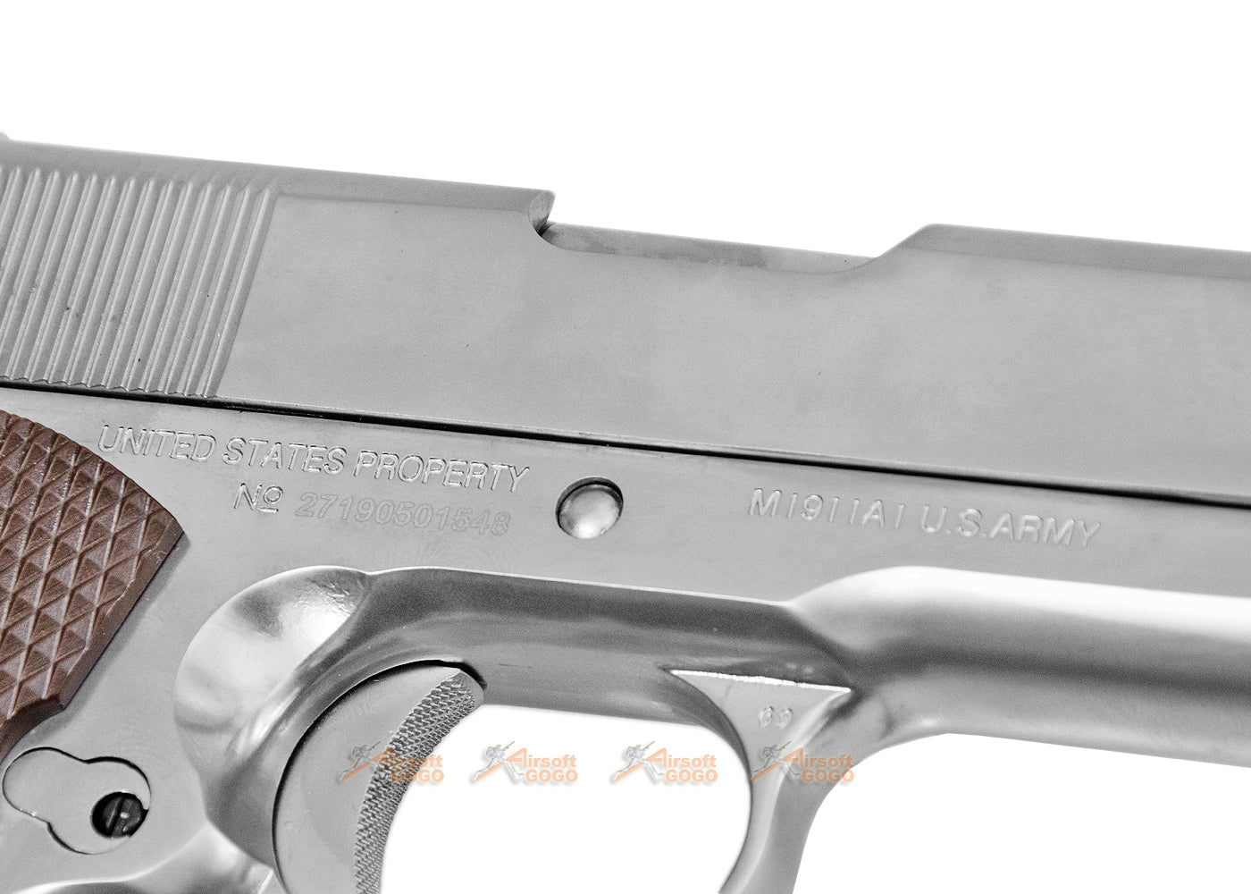 WE サイバーガン コルト1911 ガス ブローバック ( シルバー