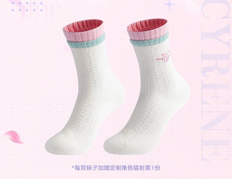 ANTA ×『崩壊：スターレイル』「キュレネ」コラボ 刺繍入り 抗菌ミドル