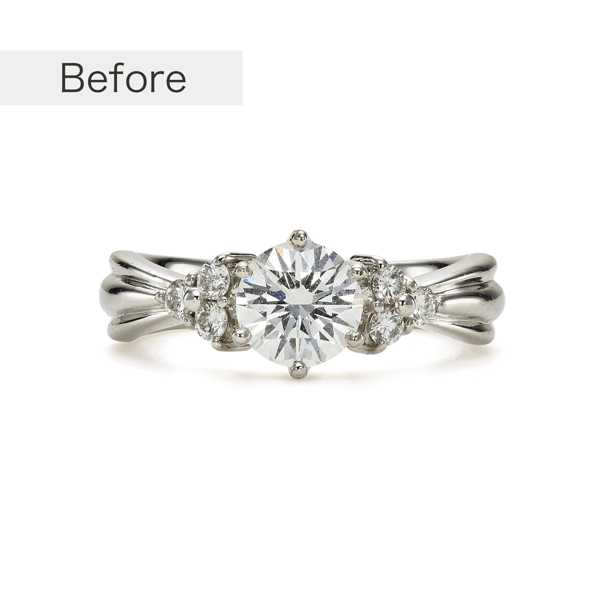 S*中様 ハーフエタニティリング 【修理・リメイク前提】 ダイヤの指環