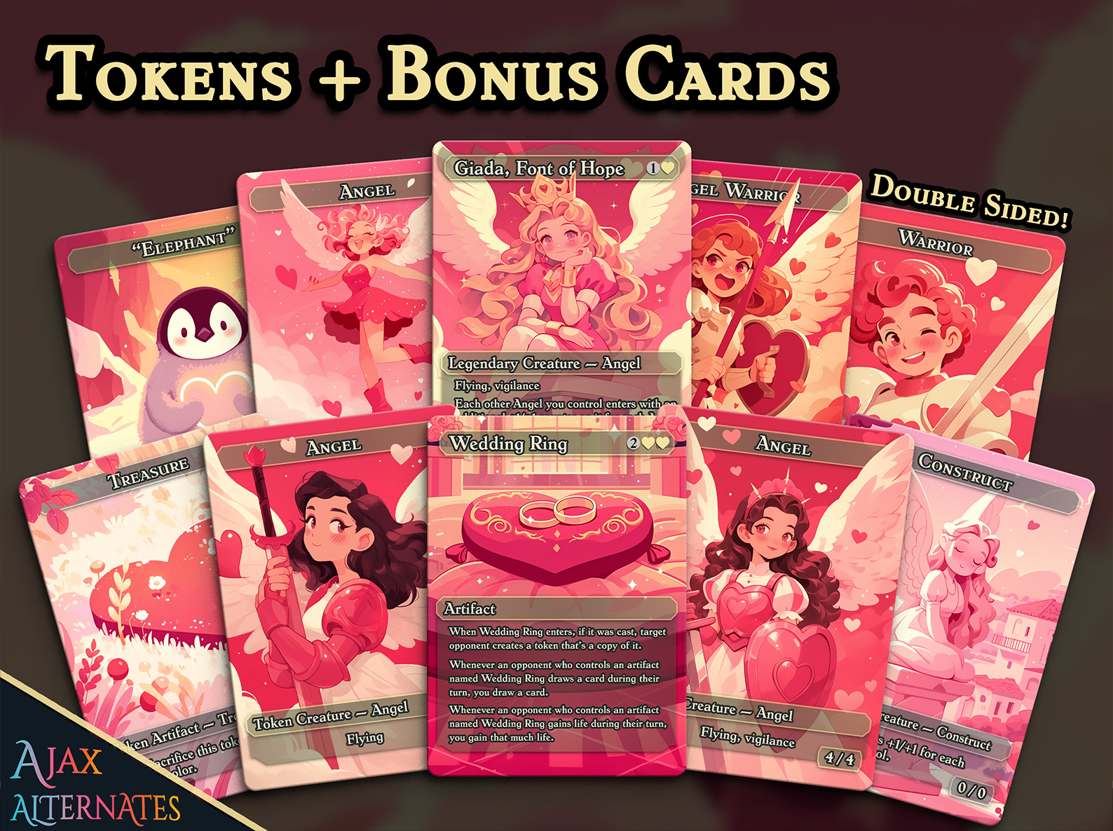 Angels Deck MTG Proxy Full Valentines Commander Deck - Ajax Alternates