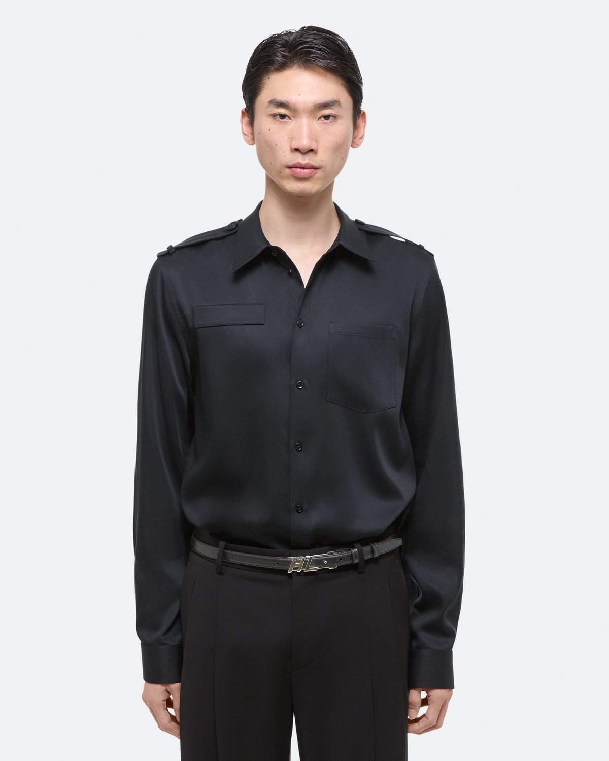 Helmut Lang Leather Logo Belt | HELMUTLANG.COM