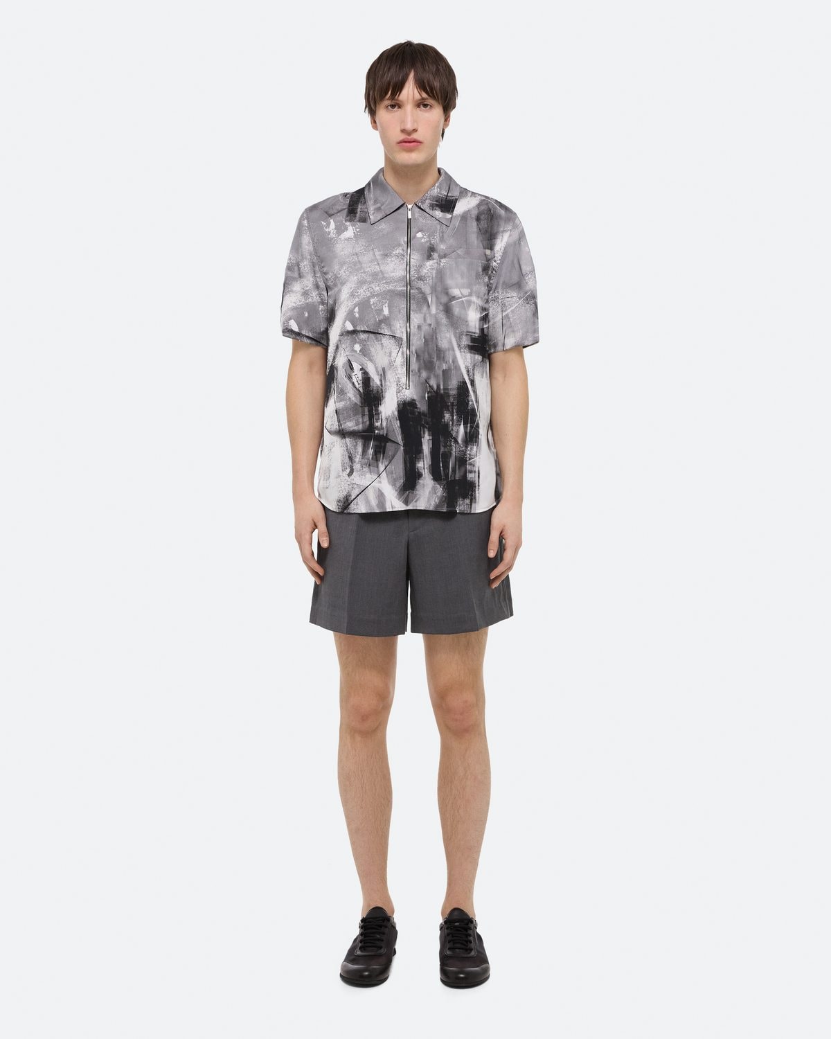 Helmut Lang Zip Scribble Shirt | HELMUTLANG.COM