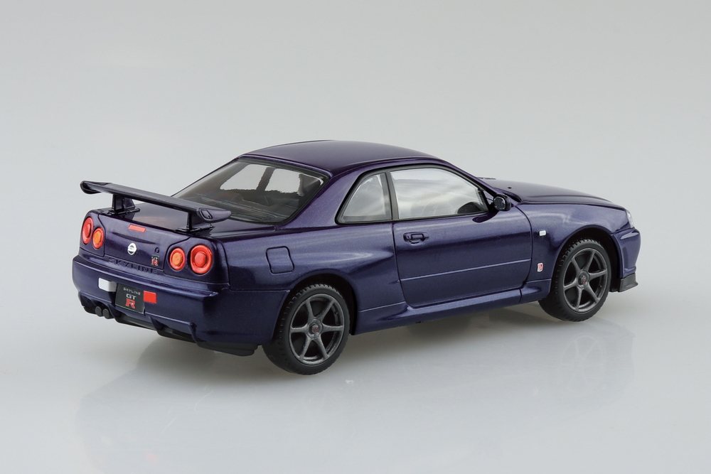 ニッサン R34 スカイライン GT-R(ミッドナイトパープル) - AOSHIMA