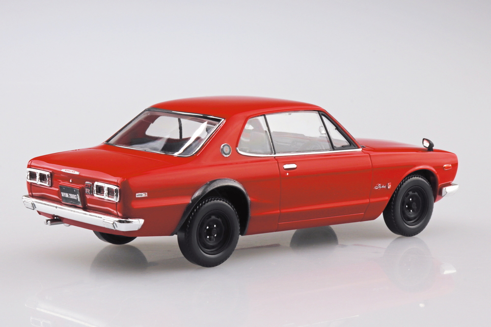 ニッサン C10 スカイライン 2000GT-R(レッド) - AOSHIMA SCALE MODEL