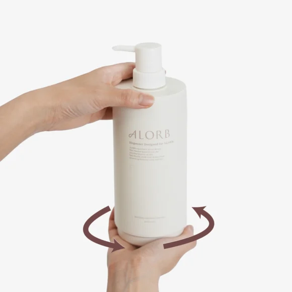 ALORB 専用ディスペンサーの使い方｜詰め替え方法は簡単3ステップ | ALORB