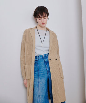 片畦ニットコート|allureville OFFICIAL SITE / ONLINE SHOP