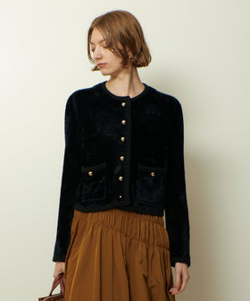 ベロアニットジャケット|allureville OFFICIAL SITE / ONLINE SHOP