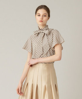 LOULOU WILLOUGHBY】◇ デシンドットフレアスリーブブラウス