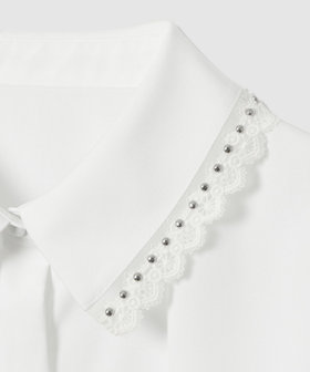 LOULOU WILLOUGHBY】レーストリミングシャツ|allureville OFFICIAL