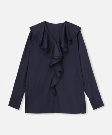 別注スパンコットンラッフルブラウス|allureville OFFICIAL SITE