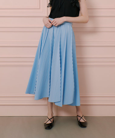 LOULOU WILLOUGHBY】ランダムアコーディオンプリーツスカート