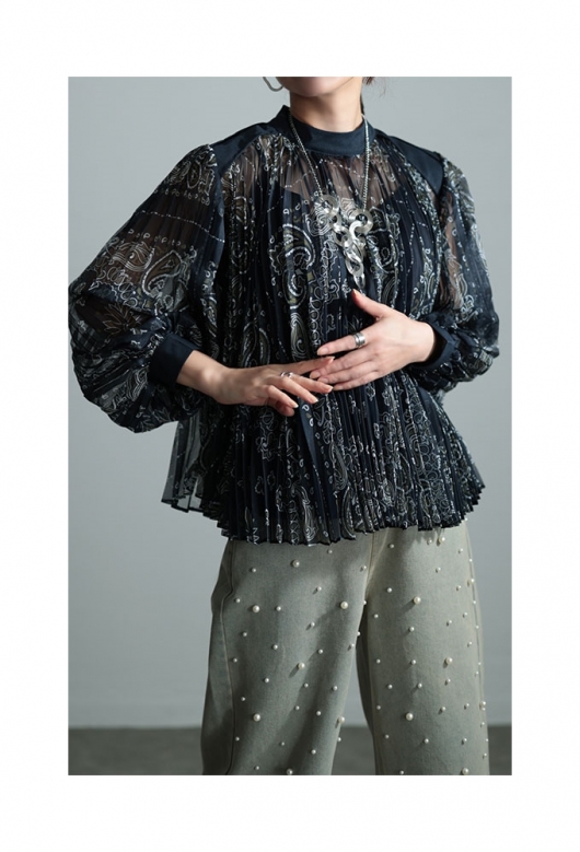 10周年記念価格！】 レディース 大人 モード レディ感高まるペイズリー