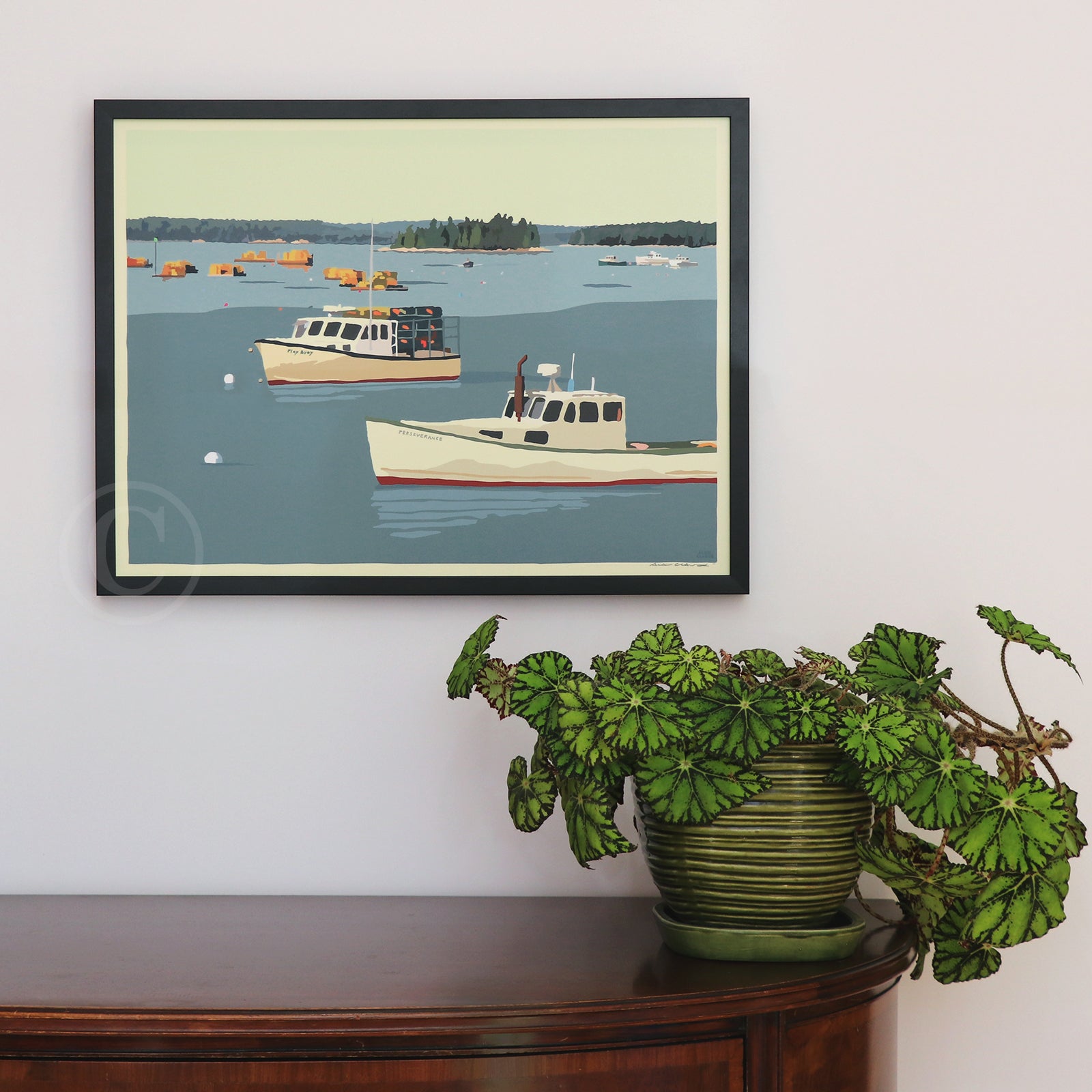 Lobster Boats in Friendship Art Print 18