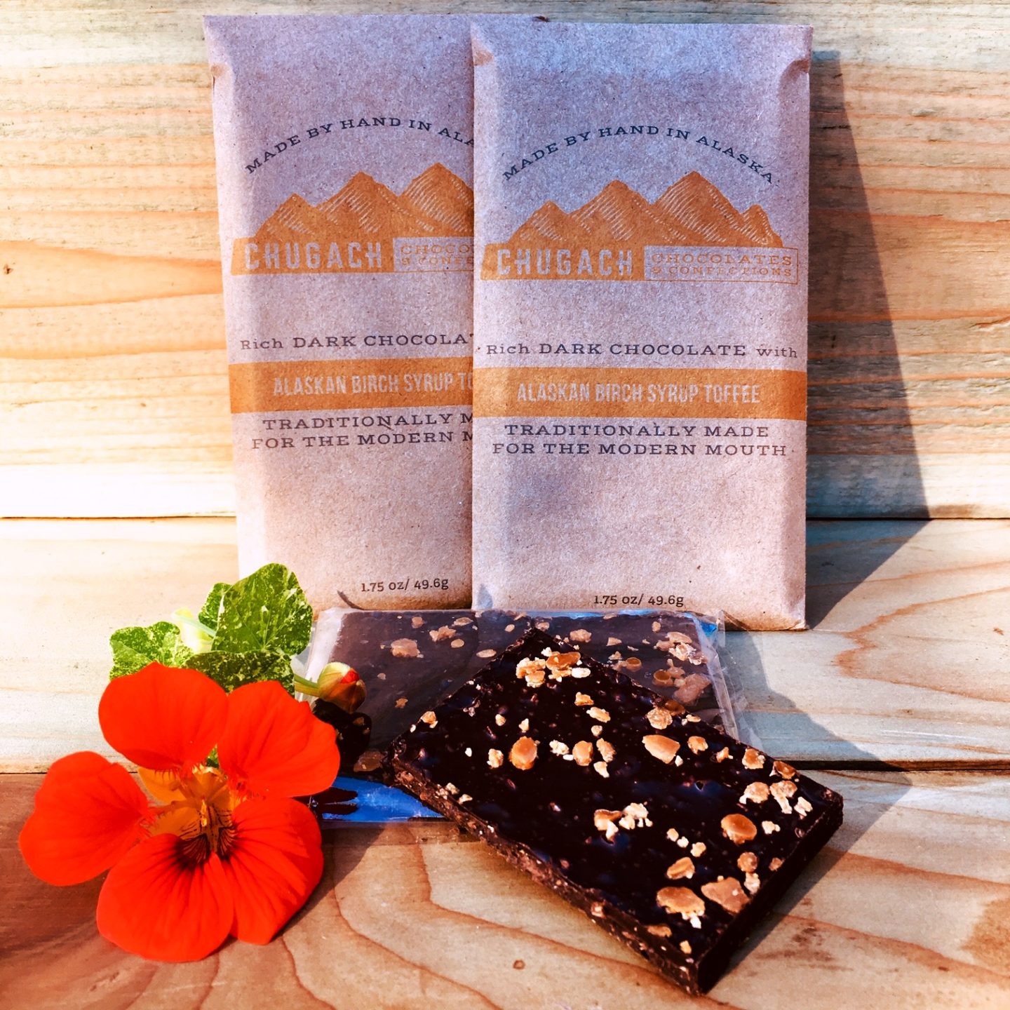 Dark Chocolate with Alaskan Birch Syrup Toffee - Alaska Birch