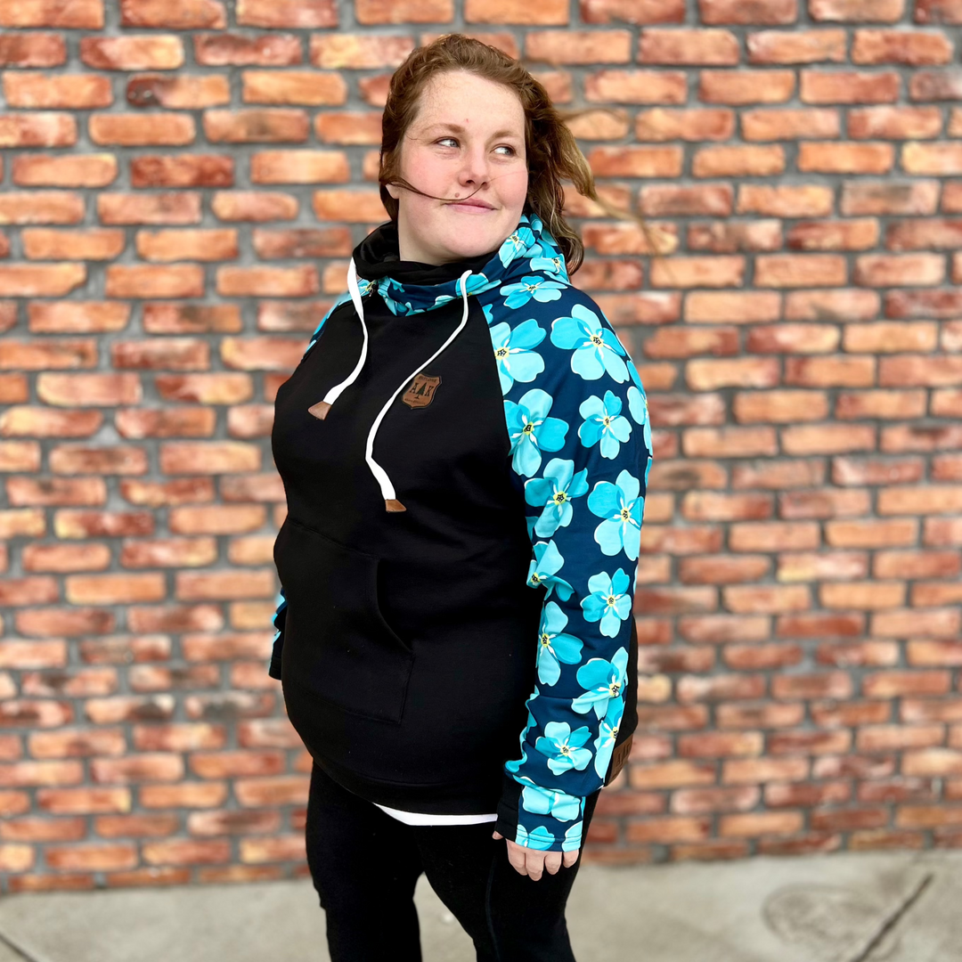Forget-Me-Not Sleeve Hoodie – Alaska Chicks Co