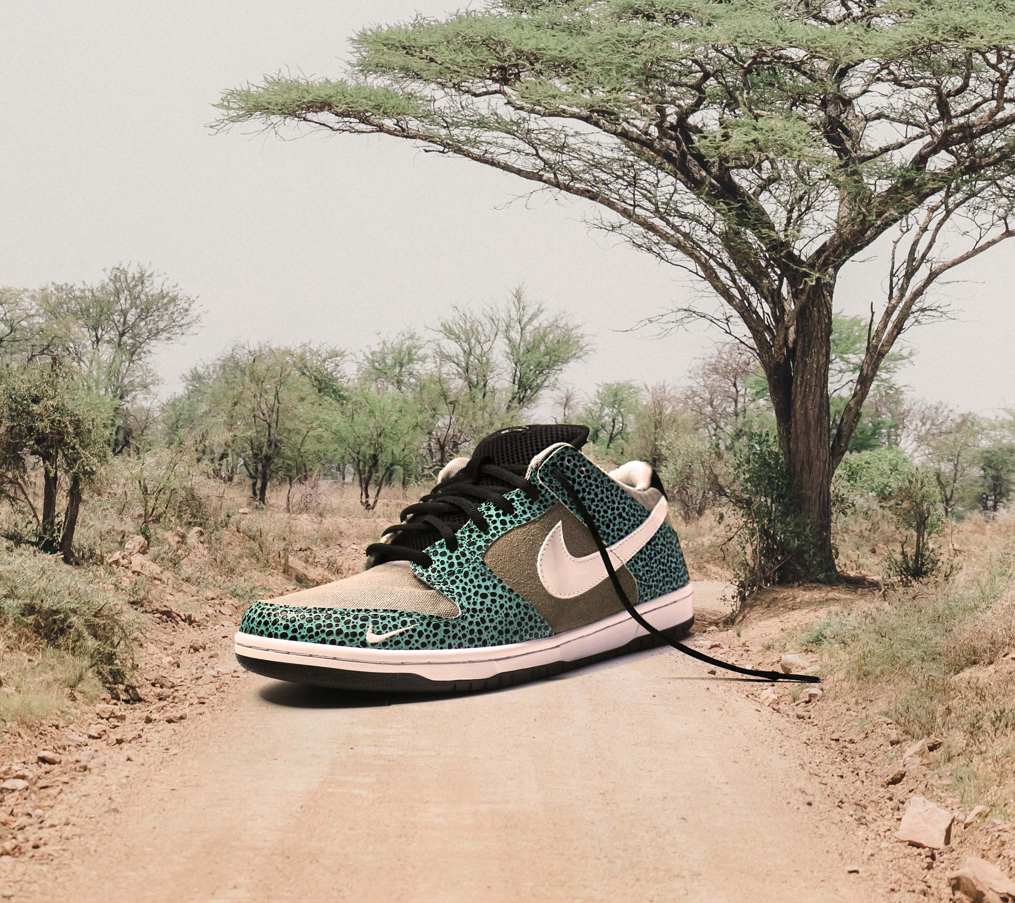 Blue Safari Dunk Low – Alexis Saab