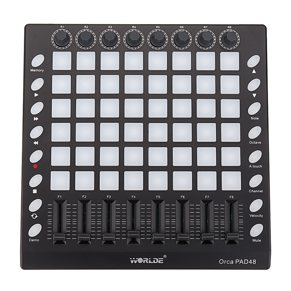 WORLDE ORCA PAD48 Portable MIDI Controller 48 Drum Pads with USB