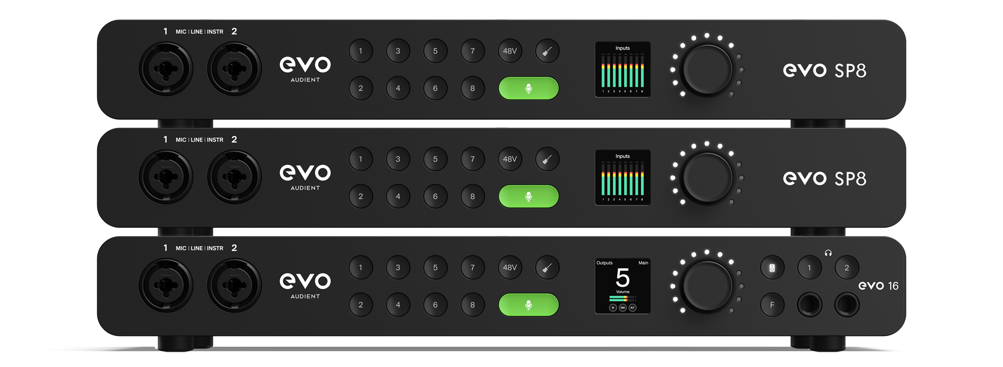AUDIENT | evo SP8 | 8ch マイクプリアンプ with ADAT | 製品情報