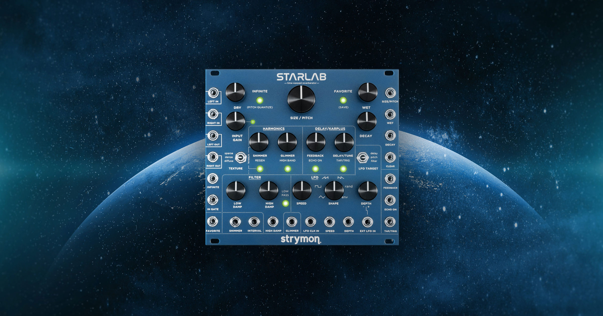 strymon | STARLAB | ユーロラック用 シンセシス・リバーブ | 製品情報