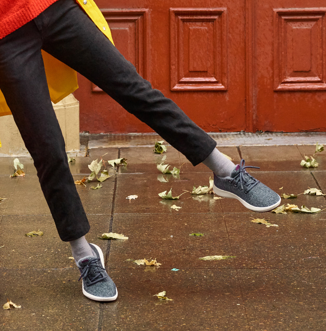 Women's Wool Runner Mizzles - Dark Grey (Natural White Sole