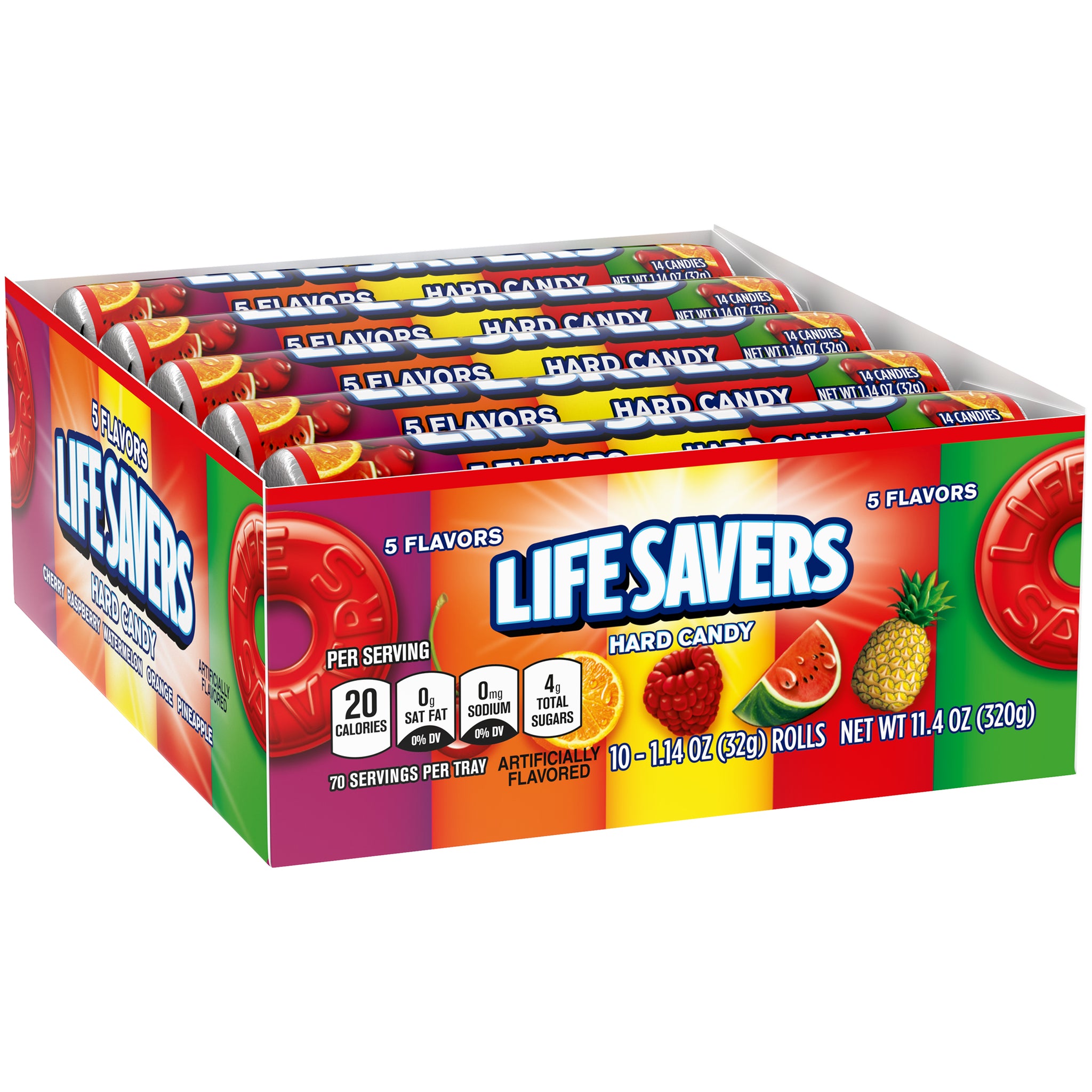 Lifesavers Hard Candy 5 Flavors - 1.14-oz. Roll - All City Candy