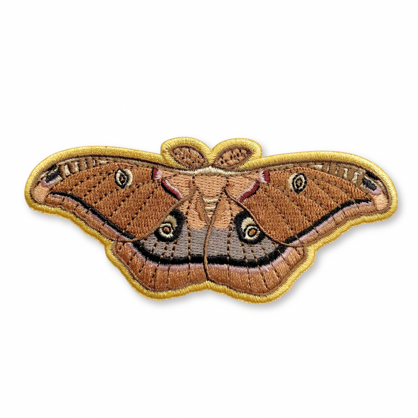 Polyphemus Moth Iron-On Embroidered Patch – Allison Stoiser Art