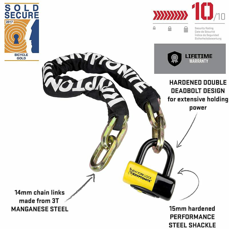 クリプトナイト ニューヨーク ディスクロック チェーン ロック 鍵