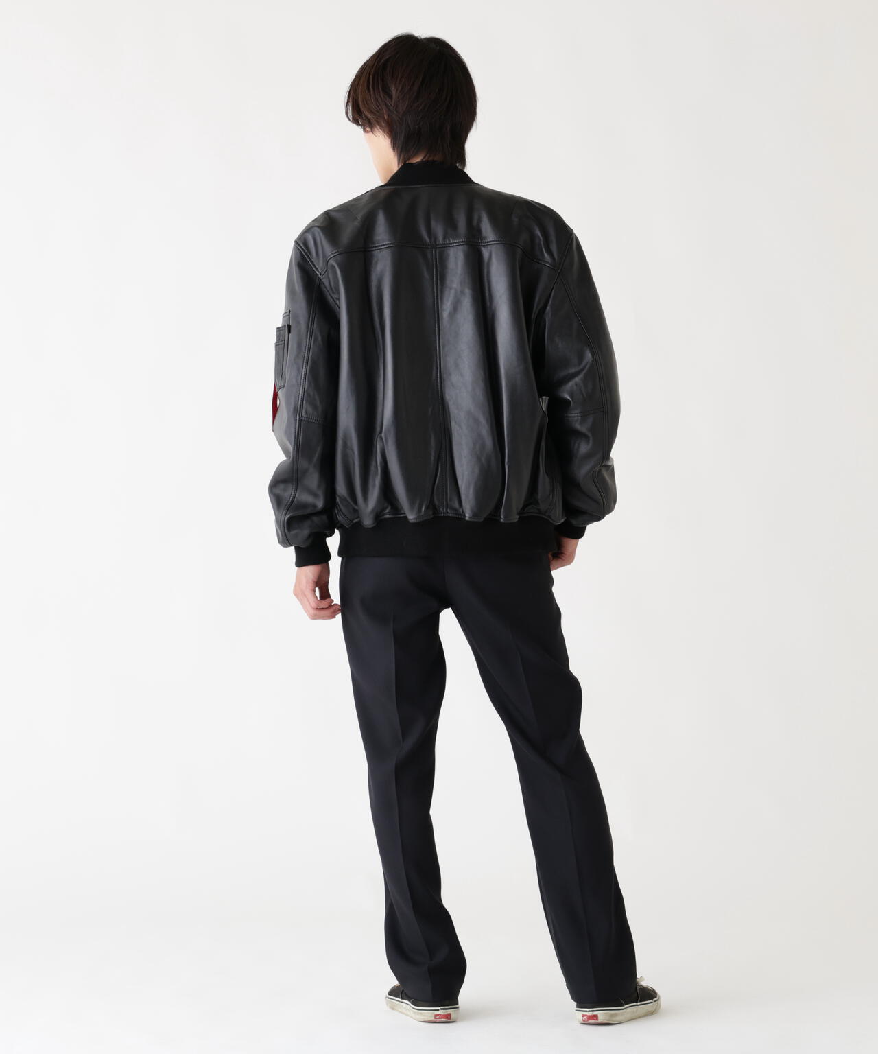 LEATHER MA-1 FLIGHT JACKET ｜アルファ インダストリーズ