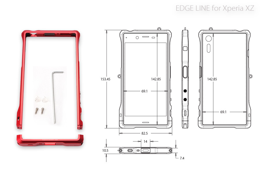 □alumania□アルマニア|アルミバンパー【EDGE LINE Bumper】for