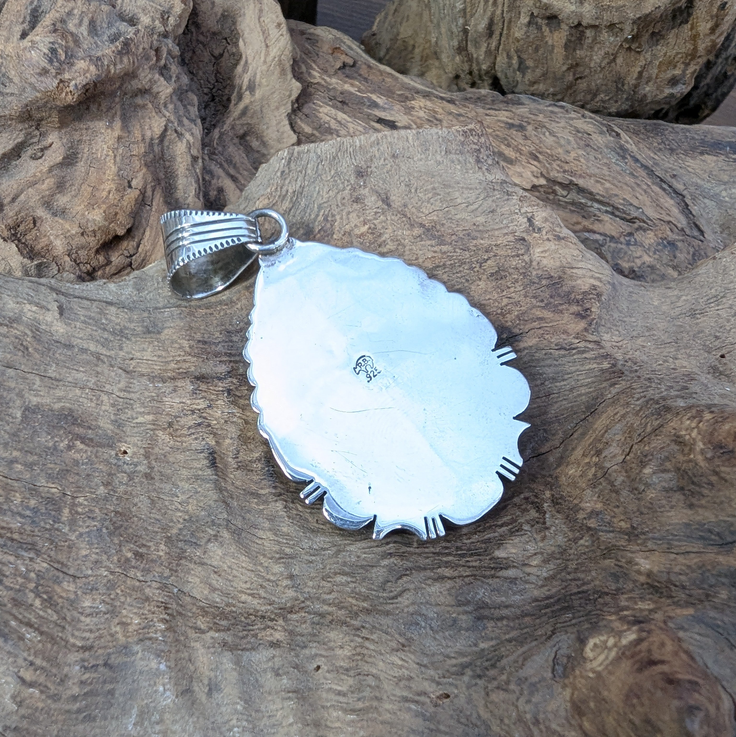 モーニングスターターコイズ ネックレストップ《Navajo族 Running Bear