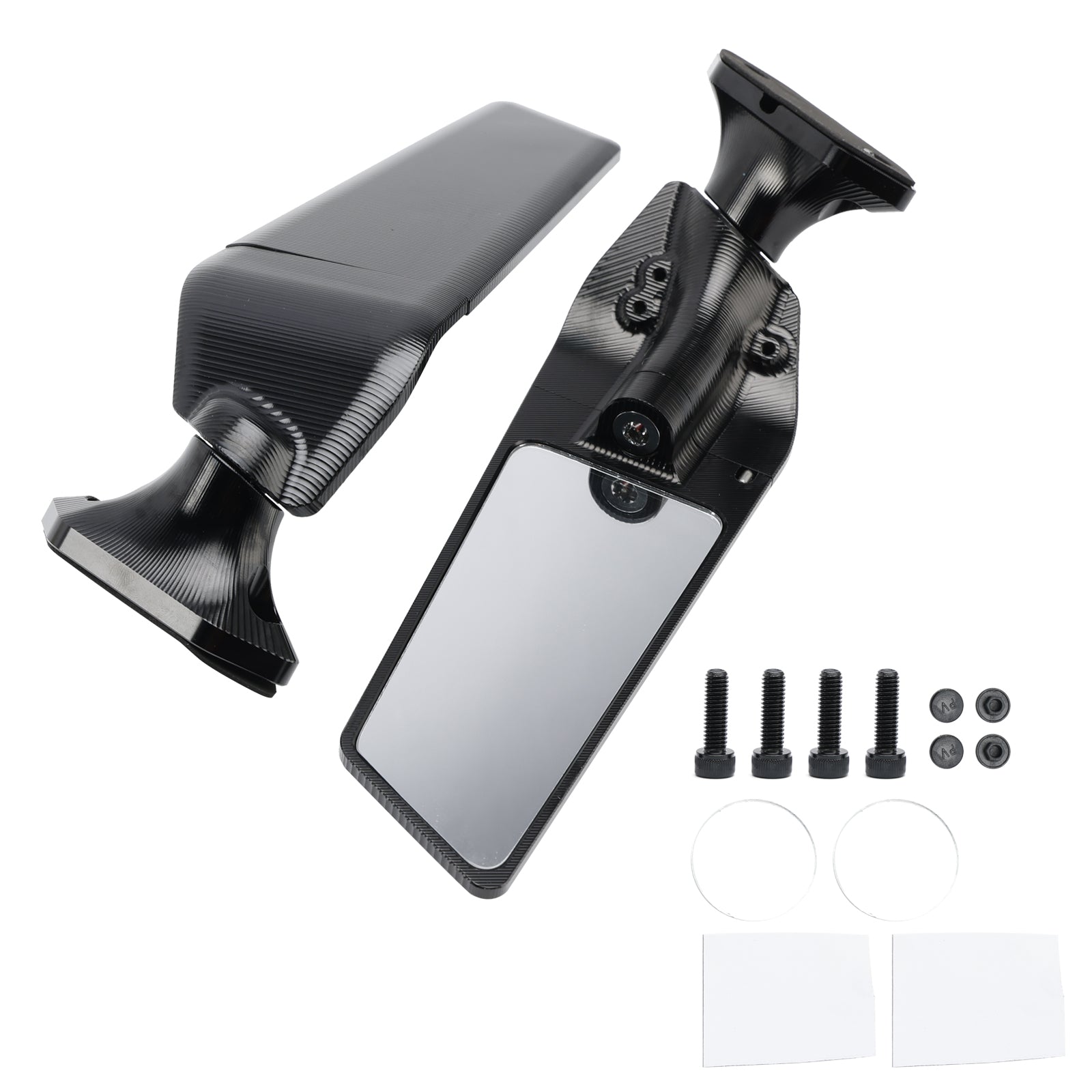 13-22 カワサキ ZX6R ZX 6R 636 CNC アルミ ウイングレット ミラー