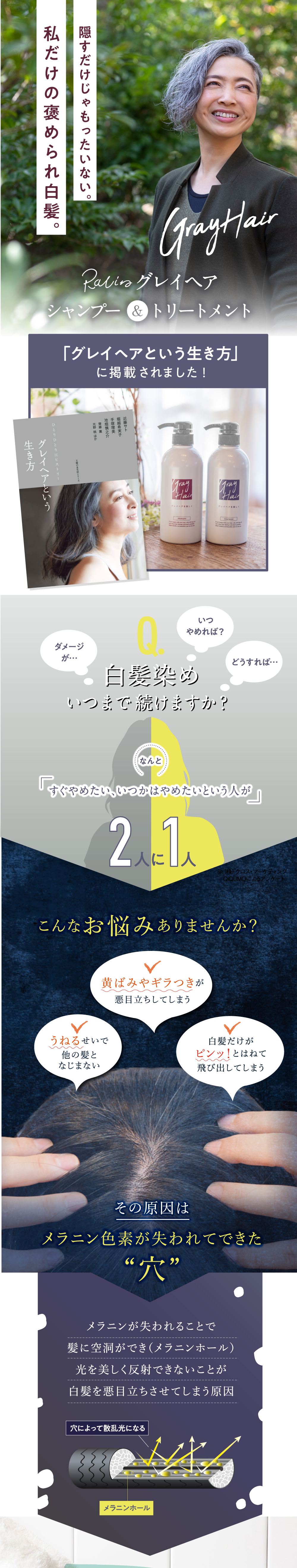 グレイヘアシャンプー＆トリートメント Racine(ラシーネ) | amepla