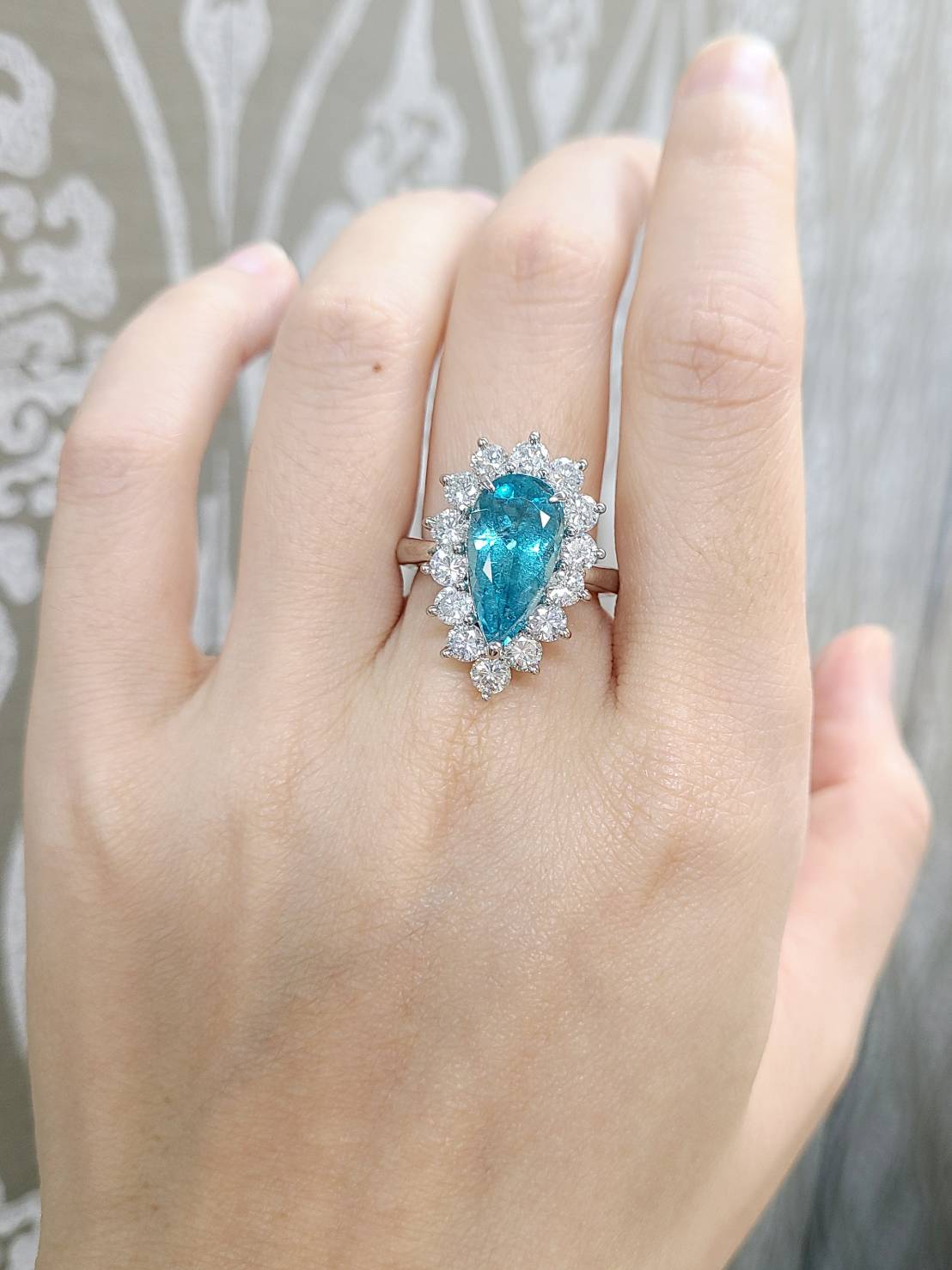 非加熱 ノーヒート ブラジル産 ネオンブルー 3.47ct 天然パライバ