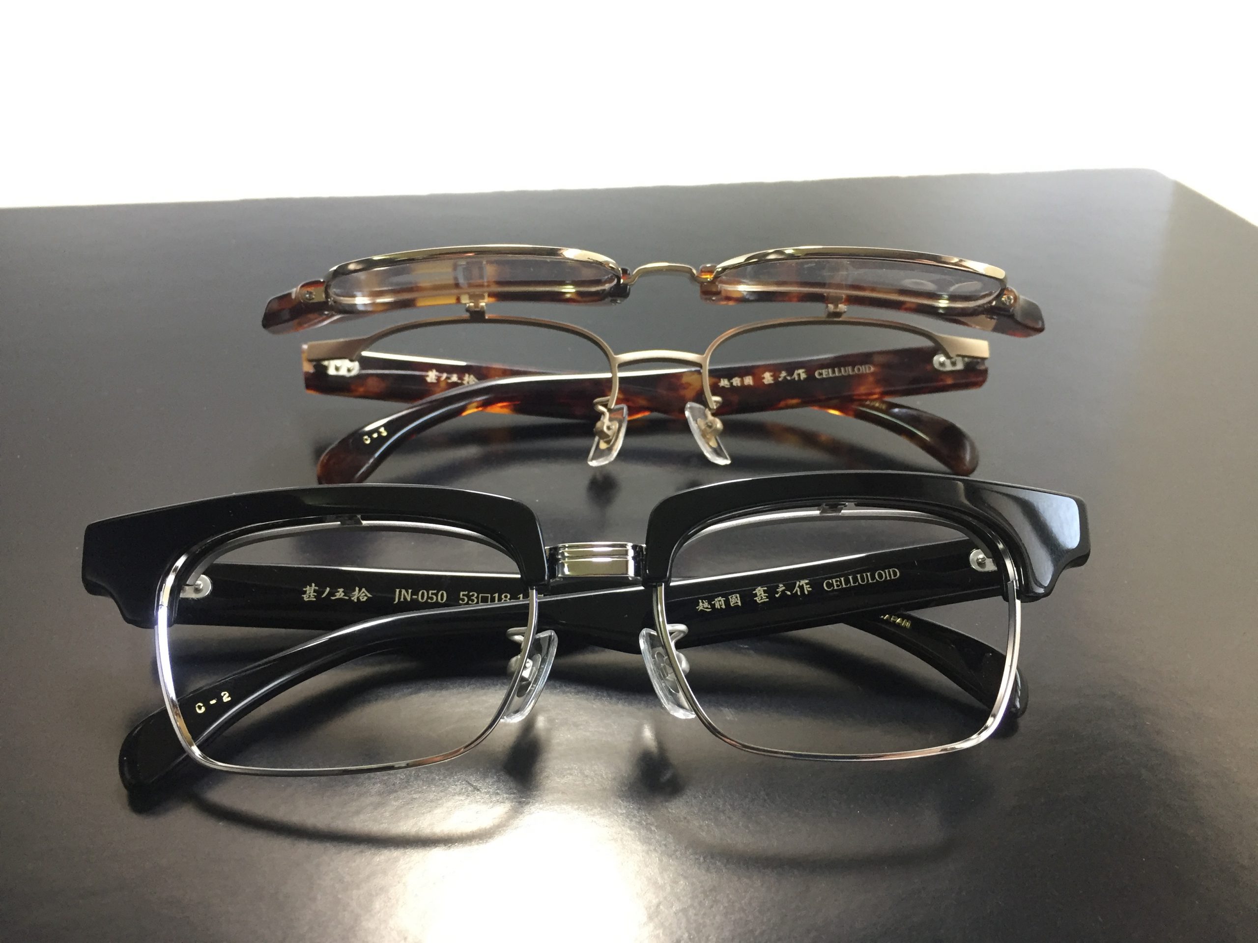 JN-050【ジンロクサク】越前國 甚六作/サーモント単式跳ね上げメガネ