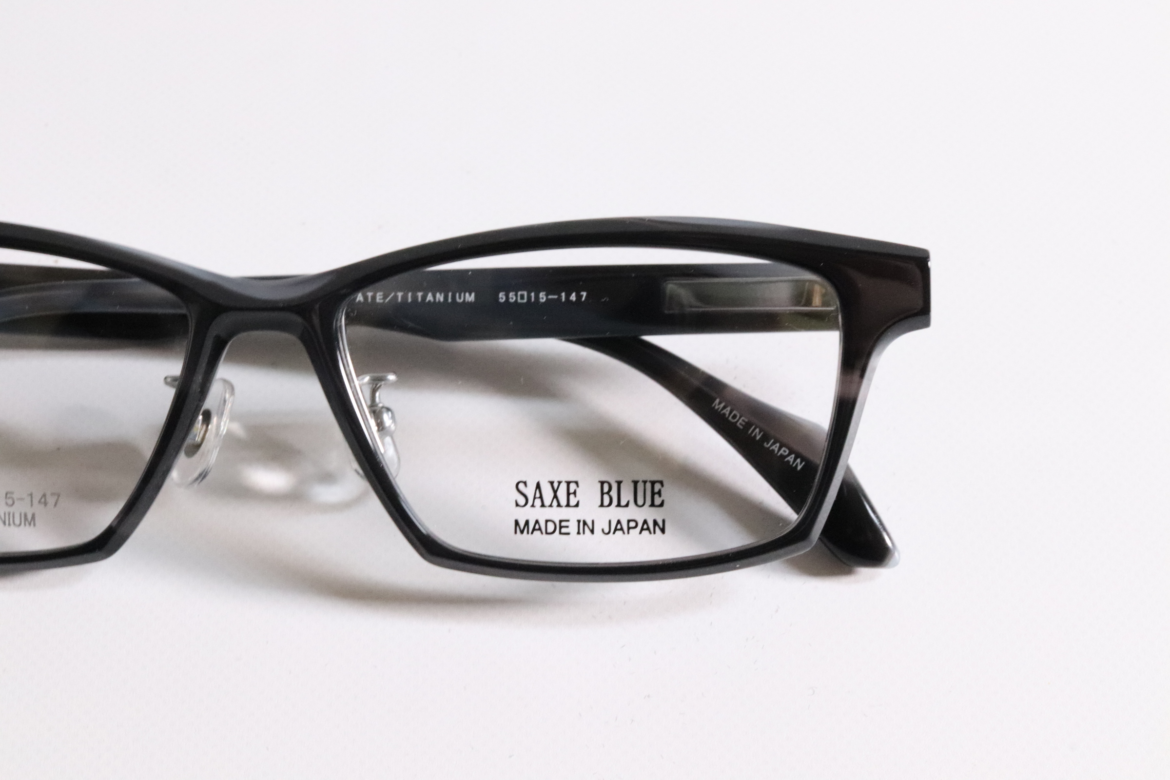 SB7149【ザックスブルー】SAXE BLUE/セルフレーム単式跳ね上げメガネ