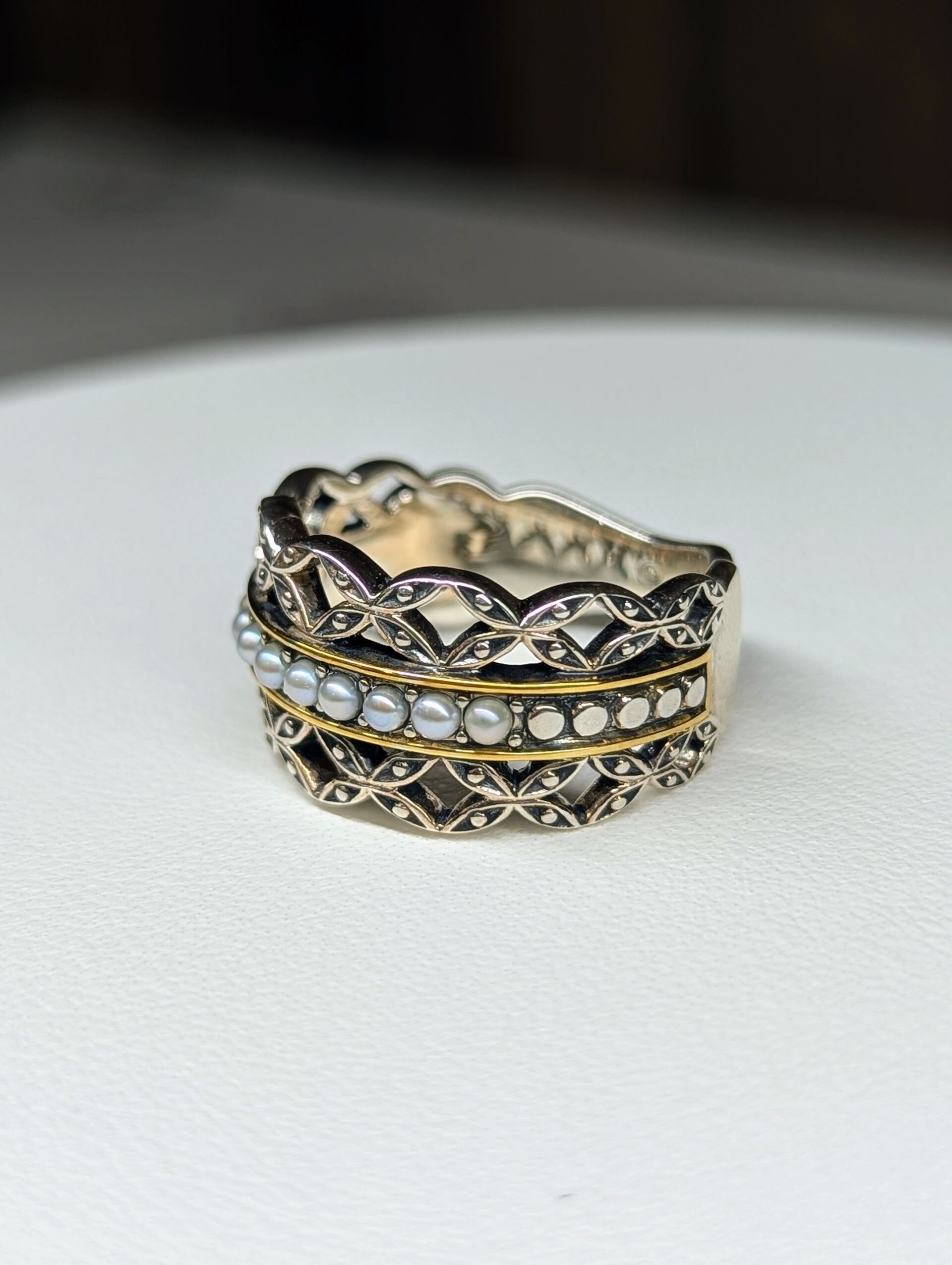 淡水真珠シードパール一文字リング | 商品紹介 | 三重県伊勢の真珠なら