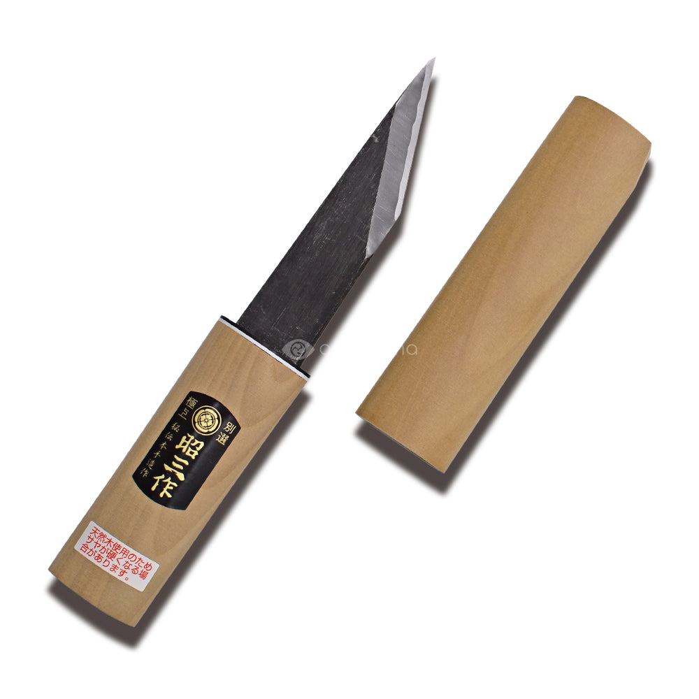 昭三作 手造り横手小刀 黒打 サヤ入 105mm – amenomaオンラインショップ
