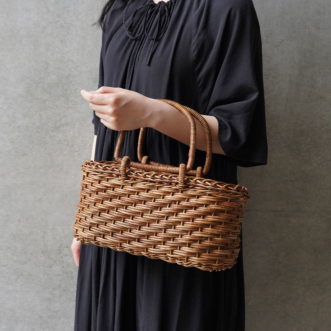 宮本工芸 あけび蔓 薄型ホラ編弓手 - アメノイエ