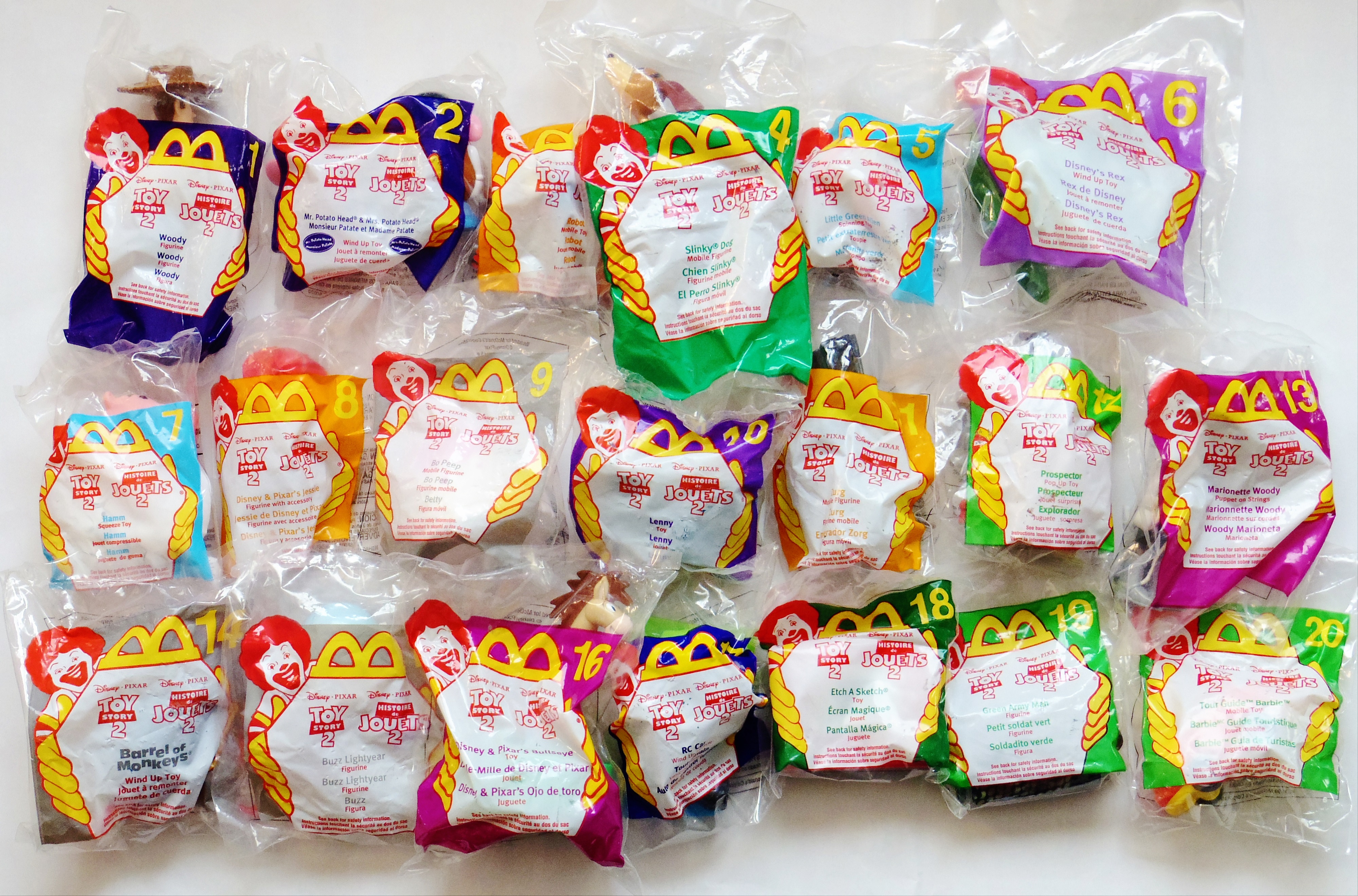 1999年のアメリカ・マクドナルド『トイストーリー2・ハッピーミール