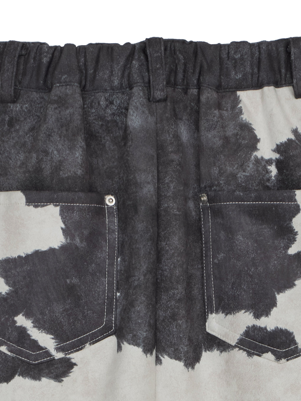 COW PATTERN SUEDE LIKE SKIRT