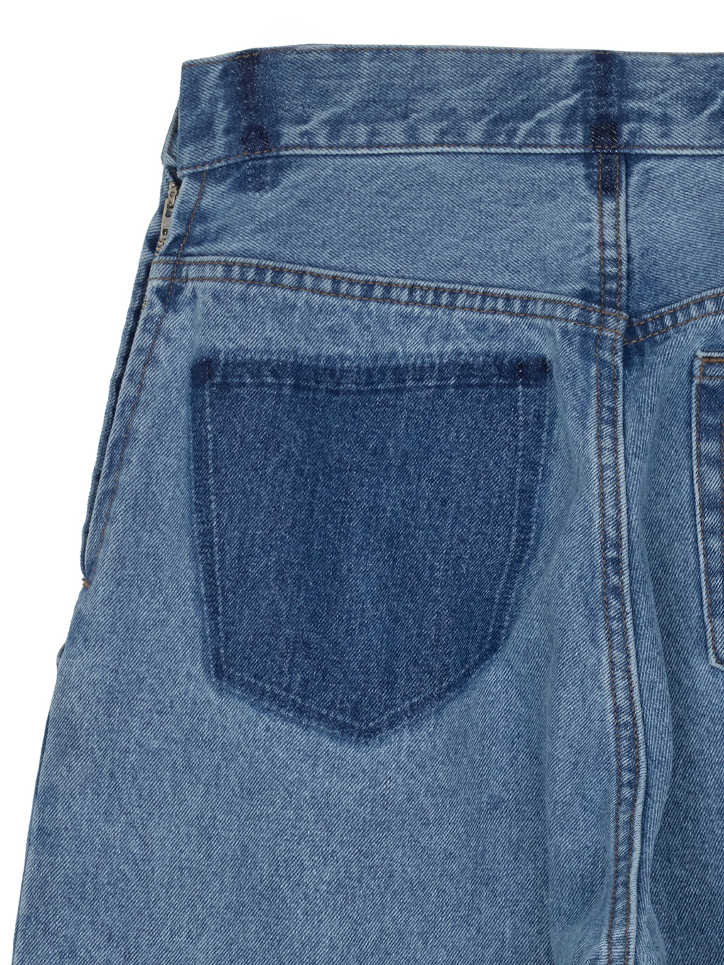 WRAP DENIM WIDE PANTS