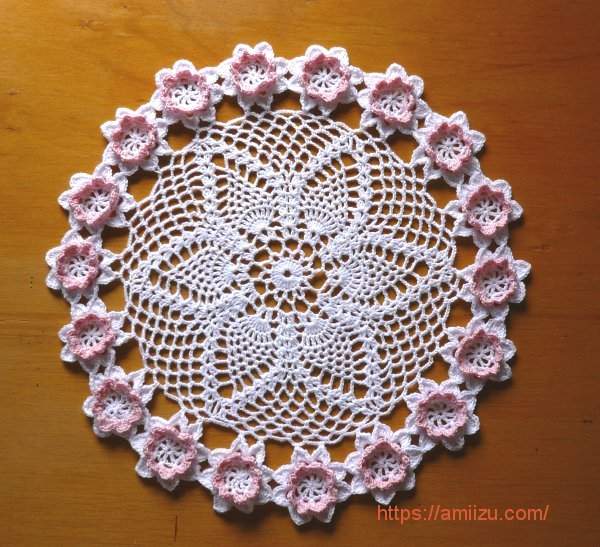 花のドイリー レース編み【作品紹介】 - あみーず