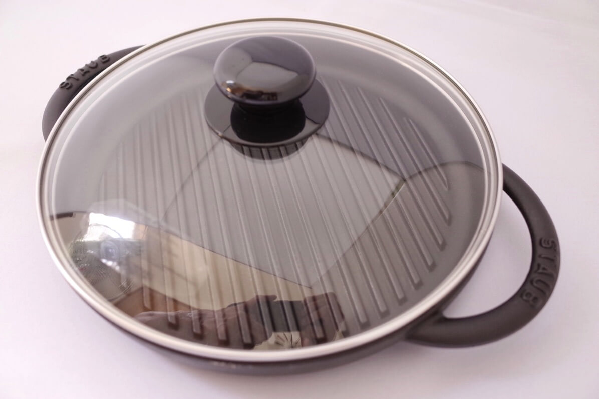 ストウブ ピュアグリル 26cmに蓋が欲しくてルクルーゼのTNS ガラスフタ